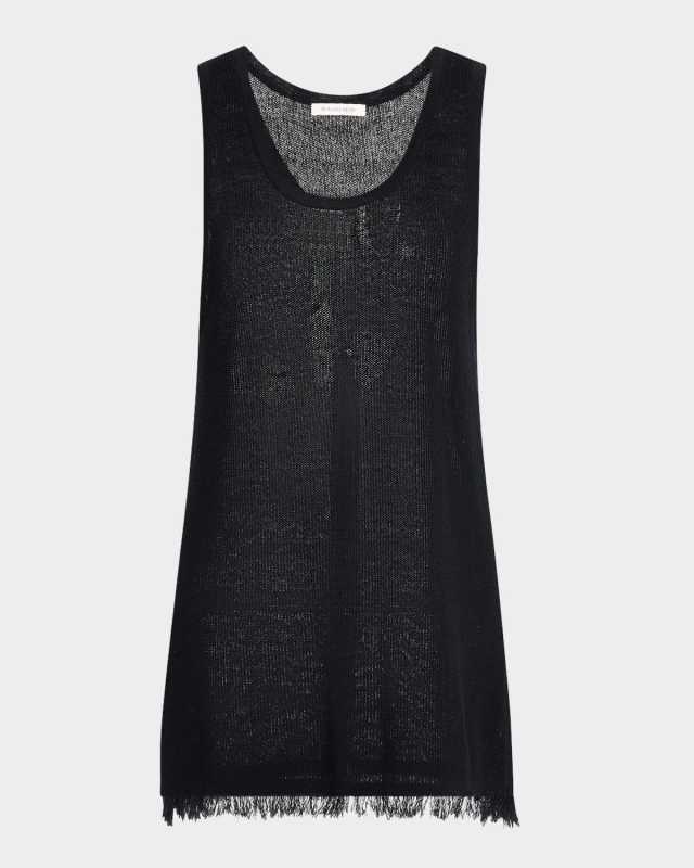 Rhys Fringe-Hem Knit Tank